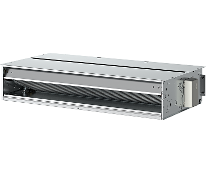 Industrial stainless steel salamander broiler with open front and rack for finishing dishes in a commercial kitchen