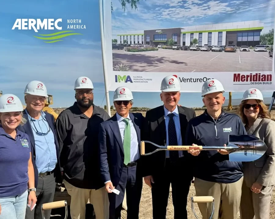 Aermec North America Groundbreaking Ceremony in DeKalb, Illinois